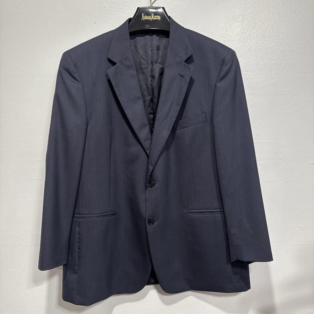 Brooks Brothers 346 Men's Blazer Size 45R Blue Wool Suit Coat Business Party